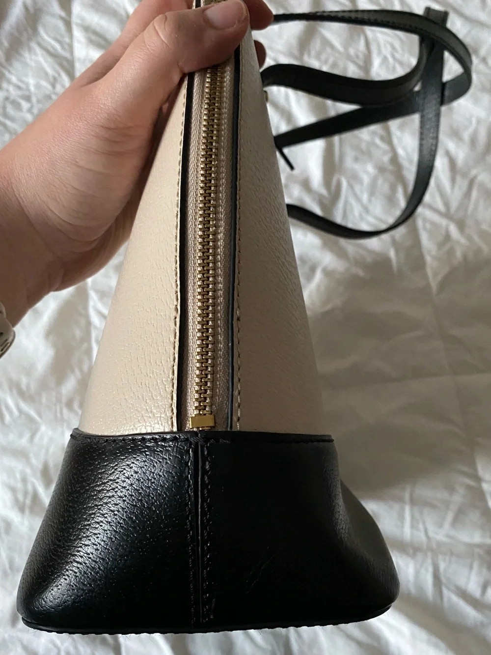 Kate spade two-tone pebble leather tote